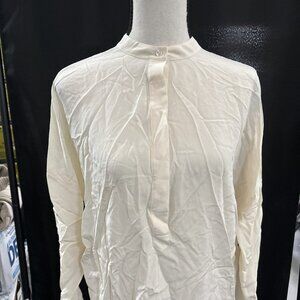 Vince Silk White Blouse
